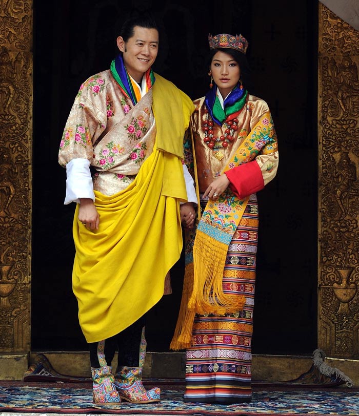 King and the Queen of Bhutan