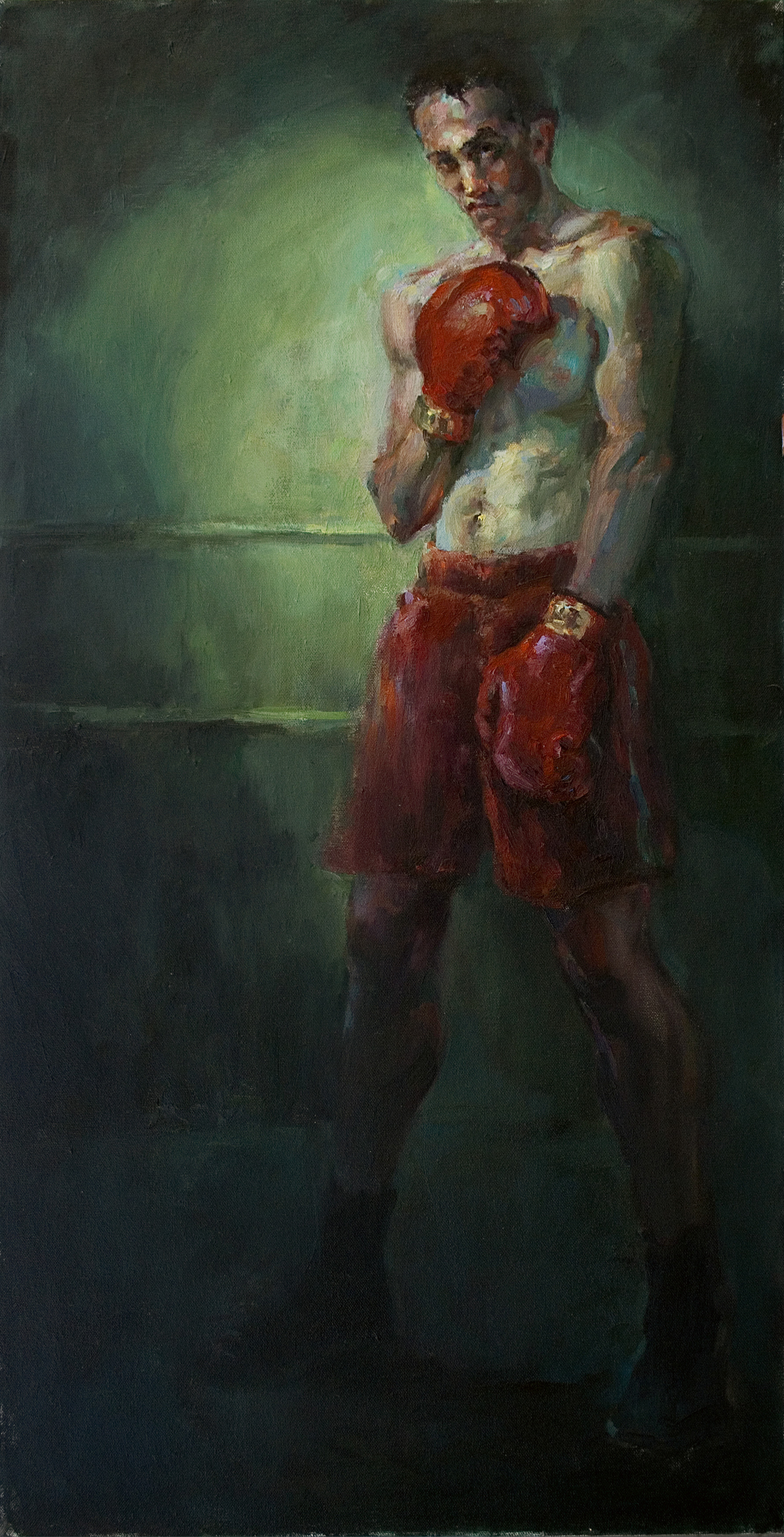 Boxing Painting by Julie Snyder Hangs in National Art Museum of Sport