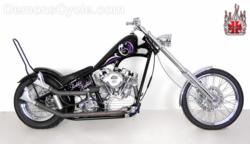 Rabbit Habbit 57 Panhead Chopper by Demon's Cycle