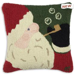 Bubble Pipe Santa 18" Pillow
