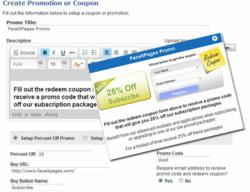 Facebook coupon app