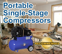portable single stage compressor, portable air compressor, portable air compressors