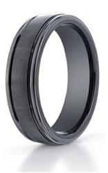 black seranite designer ring