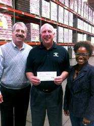 ExpertBail Delivering Check to Community Food Bank of Fresno