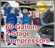 Air Compressors Direct Announces Best Two-Stage 60 Gallon Compressors