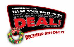 Name your own price deal from Certified Steak and Seafood