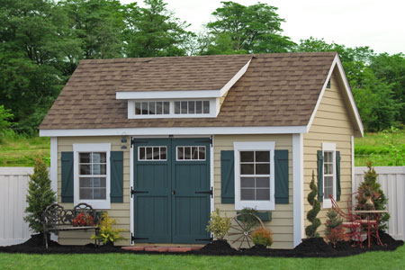 New Premier Garden Shed with Eyebrow Dormer Outdoor garden shed from ...