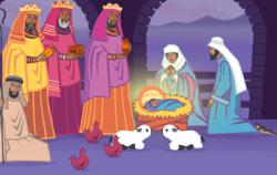 'The Nativity' Christmas ecard from Katie's Card