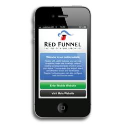 Red Funnel's new mobile site