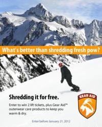 McNett, Gear Aid, gear care and maintenance, winter solstice, free lift tickets, snowplay contest