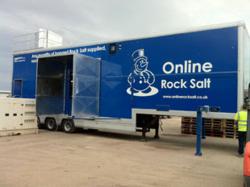 Online Rock Salt mobile bagging line