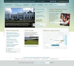 Louisa County Economic Development website homepage