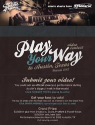 Bands can enter now through February 9, 2012