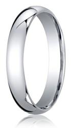 Designer Comfort-Fit Platinum Mens Wedding Band