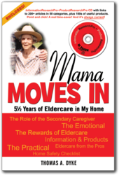 Original Elder Care Book Cover for Mama Moves In