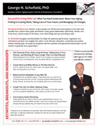 George h. Schofield, PhD Speaks About Aging And Employment