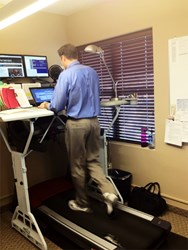 Workout at work with a TrekDesk Treadmill Desk