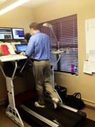 Workout at work with a TrekDesk Treadmill Desk