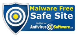 Anti Virus Software Safe Site Badge