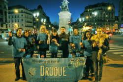 Scientologists distributed thousands of Truth About Drugs booklets in the 17th arrondissement in Paris Sunday.
