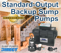 best backup sump pump, best backup sump pumps
