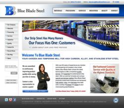 BlueBladeSteel.com - Strip Steel Harden and Tempering Mill