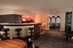 Topaz Bar in Dupont Circle, featuring spirited drinks and innovative cuisine in an enlightened ambiance of cool, casual style that The Washington Times called "all chic and glitter."