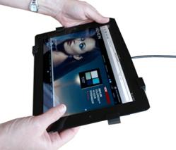 Secures the iPad 2