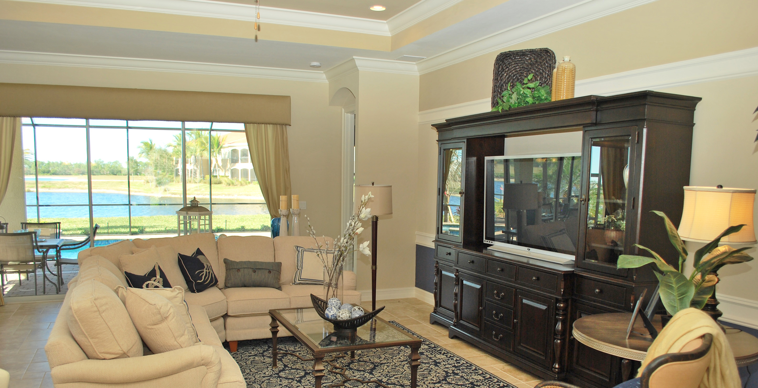 Living Room in Chelsea Model  Amador Village at Fiddler's Creek