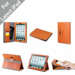 Acase (TM) Premium Micro Fiber Leather Case with built-in Stand for Apple New iPad (iPad 3) and iPad 2
