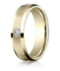 Men's 14K Yellow Gold Diamond Band
