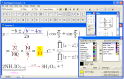 MathMagic Personal v7.0 Editor window