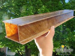 Natural Fiber Beam made with Cali Bamboo matting