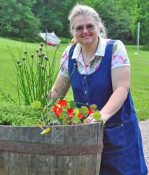 Jackie Mangione at Common Ground Center, a retreat center and family vacation camp in Vermont.