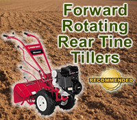 forward rotating rear tine tiller, forward rotating rear tine tillers