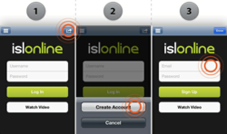 remote desktop for iphone, remote desktop for ipad, isl online sign up,
