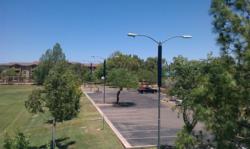 Sun Liberty Holdings, through Green Global LLC, has several pilots of its Energy Warrior system mounted in the western United States including this one at a community center in Gilbert, Arizona, USA.