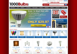 1000Bulbs.com Homepage