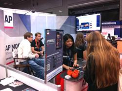 Abram Boise Interviews Hugh Forrest at the AP Mobile booth at SXSW