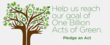 A Billion Acts of Green® Gears Up For Earth Day