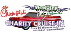 Monster Transmission | Chick-fil-A Charity Cruise-In the 3rd Thursday of Every Month