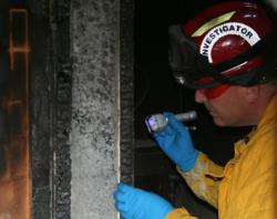 FoxFury flashlight used in fire and aron investigation