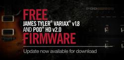 JTV v1.8 and POD HD v2.0 Firmware Updates