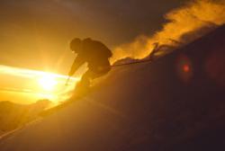 Ingrid Backstrom skiing in Chile