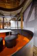 Collaboration pods, made of former grain silos.