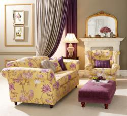 Re-upholstery in Royal Romance - Rich Gold Fabric