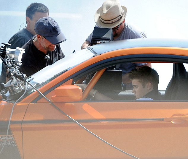 Justin Bieber Driving Car in