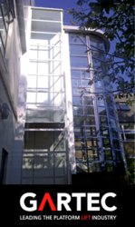 Gartec External Platform Lift Installation