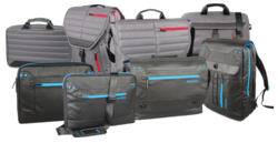 The Coated Canvas Cyan Series and Channel Stitched Ruby Series from Altego