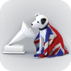 Nipper in Union Jack